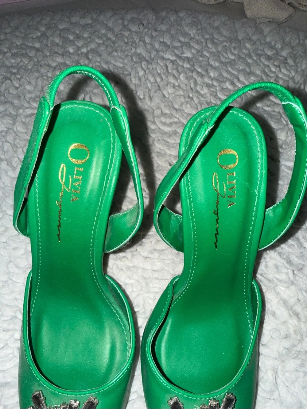Women’s green heels